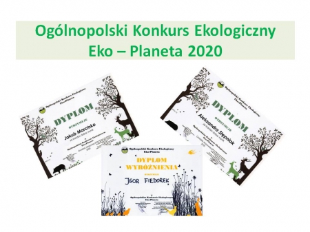 Ogólnopolski Konkurs Ekologiczny „Eko – Planeta”