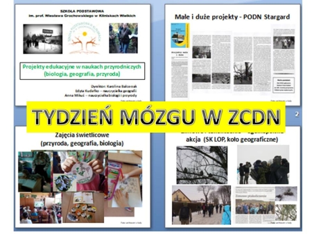 Tydzień mózgu w ZCDN Szczecin: Edukacja zdrowotna i  przedmiotowa szkole